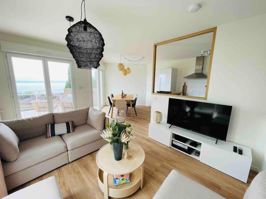 Magnifique Appart Renove Evian Duplex Vue Lac 8 Pers מראה חיצוני תמונה
